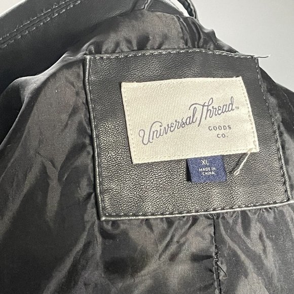 Universal Thread Faux Leather Moto Jacket XL - Picture 3 of 7